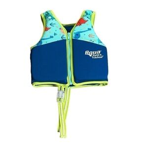 Swim School Blue Youth Sharks and Octopus Swim Training Vest, 2-4yrs, 33lbs
